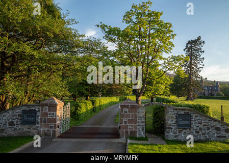 Haupteingang der Torridon Hotel, Addo, North West Highlands, Schottland Stockfoto