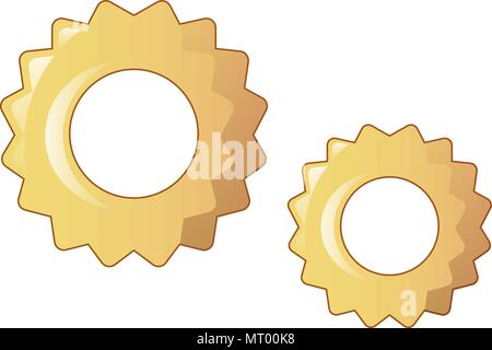 Ruote pasta Symbol, Cartoon Stil Stock Vektor