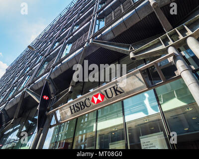 HSBC Bank und Büros in London Financial District (Quadrat-Meile oder City of London) Stockfoto