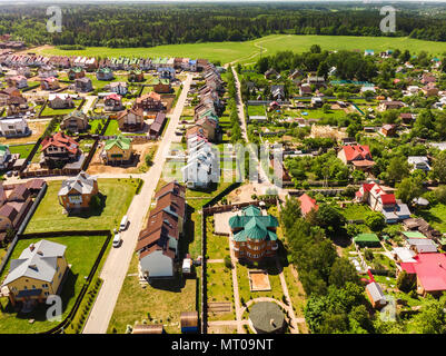 Die Luftaufnahme von Landschaft in der Nähe von Moskau, Russland Stockfoto