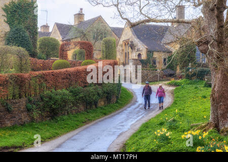 Upper Slaughter, Cotswold, Gloucestershire, England, Großbritannien Stockfoto