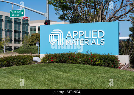 Santa Clara, Kalifornien - 26. April 2018: Applied Materials Büros im Silicon Valley Stockfoto