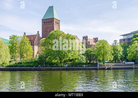 Berlin, Deutschland - 22. April 2018: Maerkisches Museum (Marcher Museum; ursprünglich Maerkisches Provinzial-Museum, Museum der Provinz im März Stockfoto