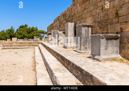 Die antike Stadt Kamiros im Nordwesten der Insel Rhodos. Stockfoto