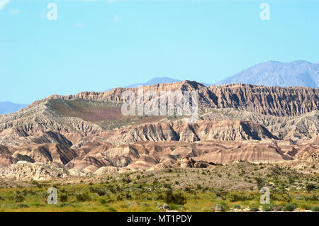 Santa Rosa Berge, Schriften Punkt von unten, San Felipe Waschen, Borrego Badlands, Anza-Borrego Desert State Park, CA 050312 2241 Stockfoto