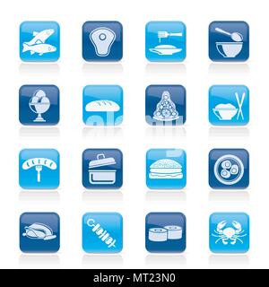 Andere Art von Essen Symbole - Vektor Icon Set Stock Vektor