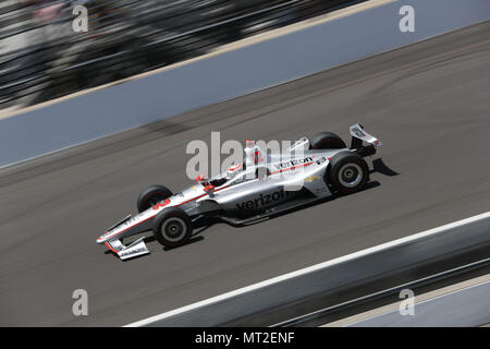 Indianapolis, Indiana, USA. 27. Mai, 2018. Wird die Stromversorgung (12) von Australien Kämpfe um die Position bei den 500 Meilen von Indianapolis auf dem Indianapolis Motor Speedway in Indianapolis, Indiana. Credit: Justin R. Noe Asp Inc/ASP/ZUMA Draht/Alamy leben Nachrichten Stockfoto