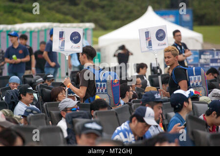 2018/05/26 Chiba, im 4. Jahr. Die 3. Runde des beliebten Red Bull Air Race World Championship 2018 in Chiba, Japan statt. (Fotos von Michael Steinebach/LBA) Stockfoto