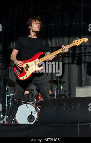 Napa, Kalifornien, 27. Mai 2018, Manchester Orchesra auf der Bühne im Jahr 2018 BottleRock Festival in Napa, Kalifornien, Kredit: Ken Howard/Alamy leben Nachrichten Stockfoto