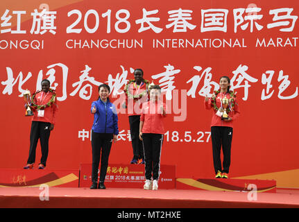 Mai 26, 2018 - Changchu, Changchu, China: Changchun, China-27.Mai 2018: Der Changchun Internationalen Marathon ist in Changchun, im Nordosten Chinas in der Provinz Jilin. (Bild: © SIPA Asien über ZUMA Draht) Stockfoto