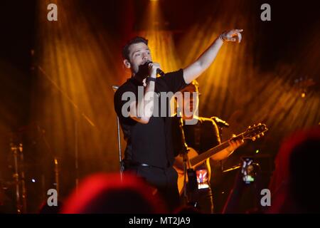 Konstantinos Argiros führt an der London zypriotischen Wein Festival 2018 live Stockfoto