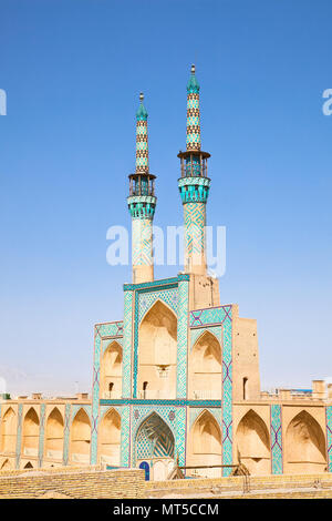 Amir takyeh Chakhmgh komplexe Moschee in der antiken Stadt Yazd, Iran Stockfoto