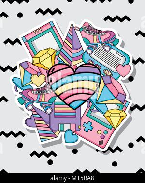 Pop Art cartoons Stock Vektor