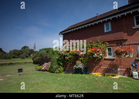 Blumen im Garten von Grasmere House houtel in Salisbury, England, Großbritannien Stockfoto