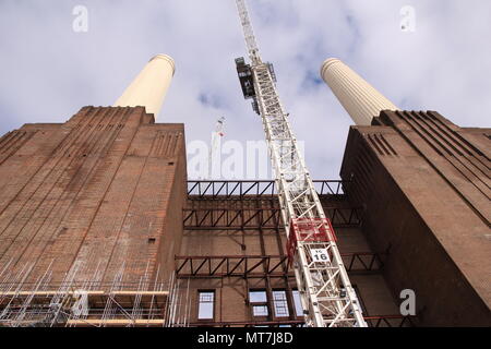 Weiterentwicklung der Battersea Power Station Stockfoto