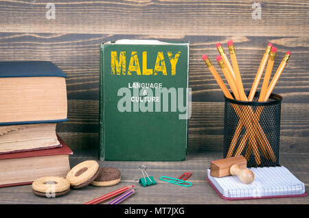 Malaiische Sprache und Kultur Konzept Stockfoto