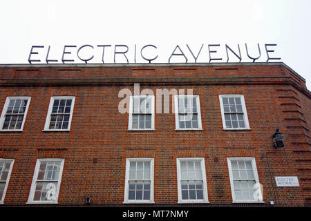 Electric Avenue Straßenschild, Brixton London Stockfoto