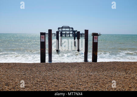 Brighton West Pier, East Sussex, England, UK Stockfoto
