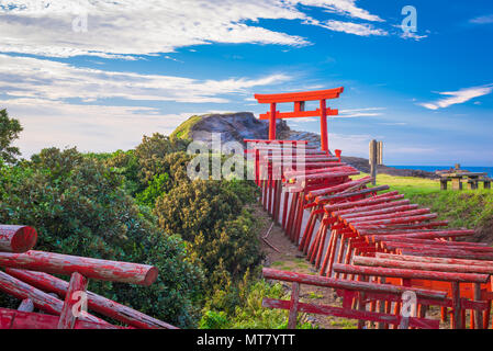 Motonosumi Inari-Schrein in der Präfektur Yamaguchi, Japan. Stockfoto