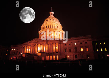 1988 historische UNITED STATES CAPITOL WASHINGTON DC USA Stockfoto