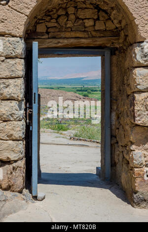 Blick auf Friedhof aus das Kloster Khor Virap, Armenien Stockfoto