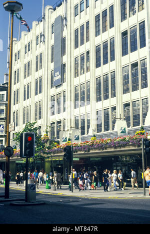 1988 historische D H EVENS KAUFHAUS OXFORD STREET LONDON ENGLAND GROSSBRITANNIEN Stockfoto