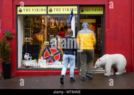 Die Viking Store hat zwei Geschäfte in Reykjavík liegt im Zentrum der Stadt, Island Stockfoto