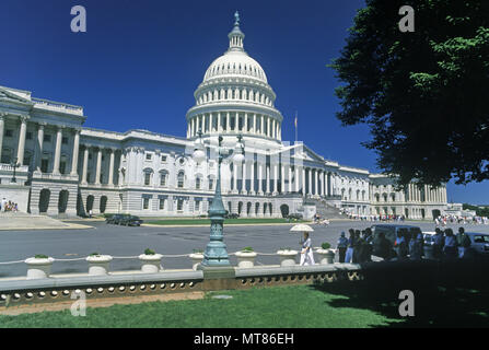 1988 historische TOURISTEN UNITED STATES CAPITOL WASHINGTON DC USA Stockfoto