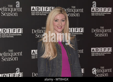 Die täterschaft Saison Weltpremiere in Dublin, Irland. Mit: Jenny Dixon Wo: Dublin, Irland, wenn: 25 Apr 2018 Credit: Brightspark Fotos/WENN.com Stockfoto