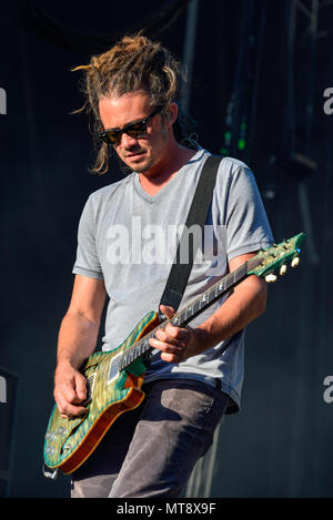 Napa, Kalifornien, USA. Mai 27, 2018, die Band SOJA auf der Bühne im Jahr 2018 BottleRock Festival in Napa, Kalifornien, Kredit: Ken Howard/Alamy leben Nachrichten Stockfoto