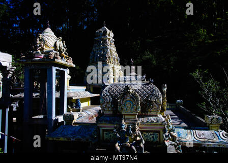 Panoramablick auf Seetha Amman Hinde Tempel, Nuwara Eliya, Sri Lanka Stockfoto