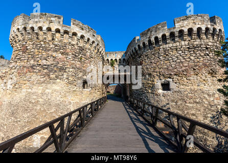 Berühmte Festung Kalemegdan in Belgrad Stockfoto
