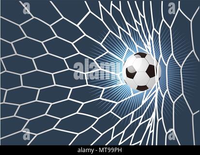 Hintergrund für ein Fußball Fußball im Raster. Stock Vektor