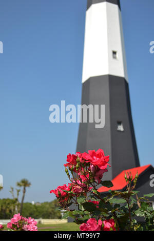 Tybee Island Light Station Leuchtturm. Reisen nach Georgien und erkunden Sie die Küste. Viel Geschichte hier! Stockfoto