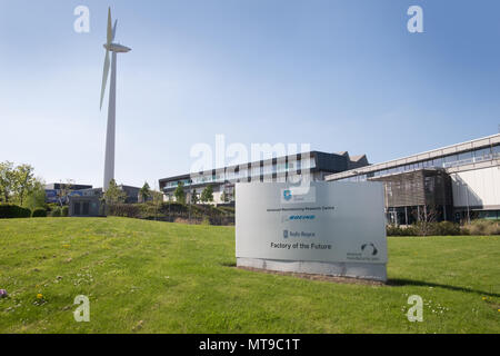 4. Mai 2018, Sheffield, Vereinigtes Königreich. Advanced Manufacturing Park in Sheffield, Großbritannien, ist ein High-Tech-Forschung und der Herstellung von industriellen Park Stockfoto