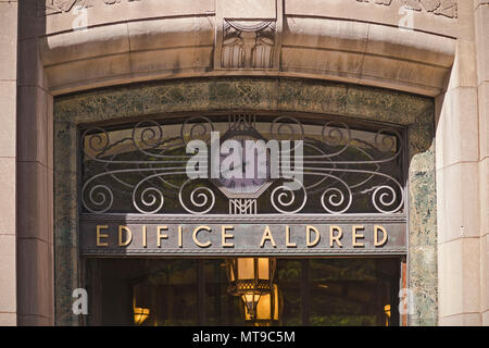 Aldred Building, Old Montreal Stockfoto