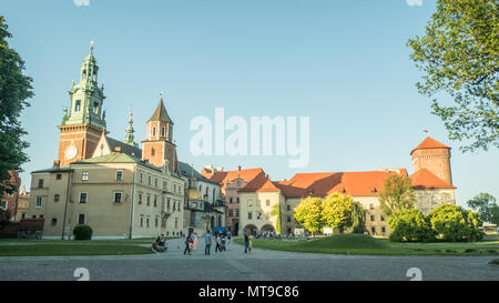 Königsschloss Wawel, Krakau, Polen Stockfoto