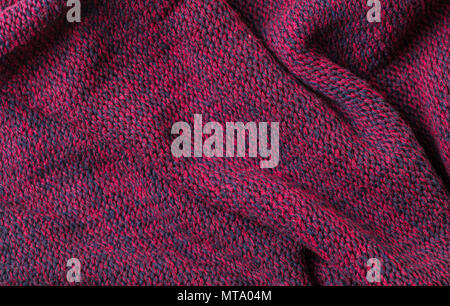 Abstrakte Textur Hintergrund kammgarn Gestrick close-up Stockfoto