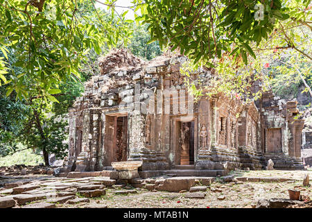 Wat Pho (oder Wat Phu) Tempel UNESCO-Welterbe Ruine, Champasak, Laos Stockfoto