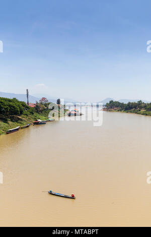 Xe Don Nebenfluss, Mekong, Pakse, Champasak, Laos Stockfoto