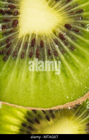 Makro Foto Kiwis Schichten. Stockfoto