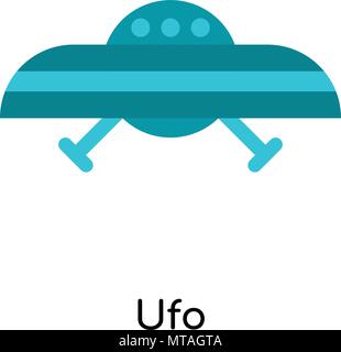 Ufo Symbol auf weißem Hintergrund für Ihre Web- und mobile App Design isoliert Stock Vektor