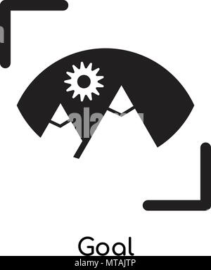 Ziel Symbol auf weißem Hintergrund für Ihre Web- und mobile App Design isoliert Stock Vektor