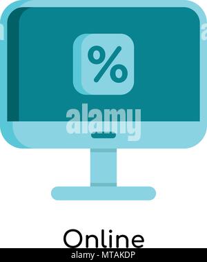 Online Symbol auf weißem Hintergrund für Ihre Web- und mobile App Design isoliert Stock Vektor