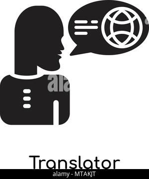 Übersetzer Symbol auf weißem Hintergrund für Ihre Web- und mobile App Design isoliert Stock Vektor