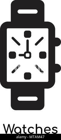 Uhren Symbol auf weißem Hintergrund für Ihre Web- und mobile App Design isoliert Stock Vektor