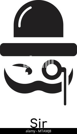 Sir Symbol auf weißem Hintergrund für Ihre Web- und mobile App Design isoliert Stock Vektor