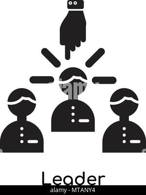 Leader Symbol auf weißem Hintergrund Stock Vektor