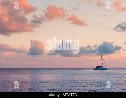 Schiff in der Ägäis. Bodrum Mugla, Türkei Stockfoto