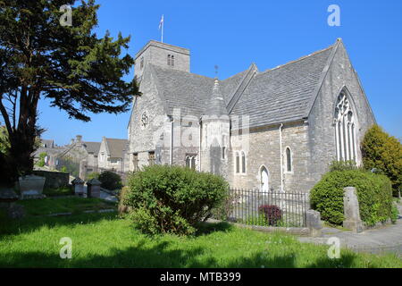 St Mary's Church on Church Hill in Swanage, Isle of Purbeck, Dorset, Großbritannien Stockfoto
